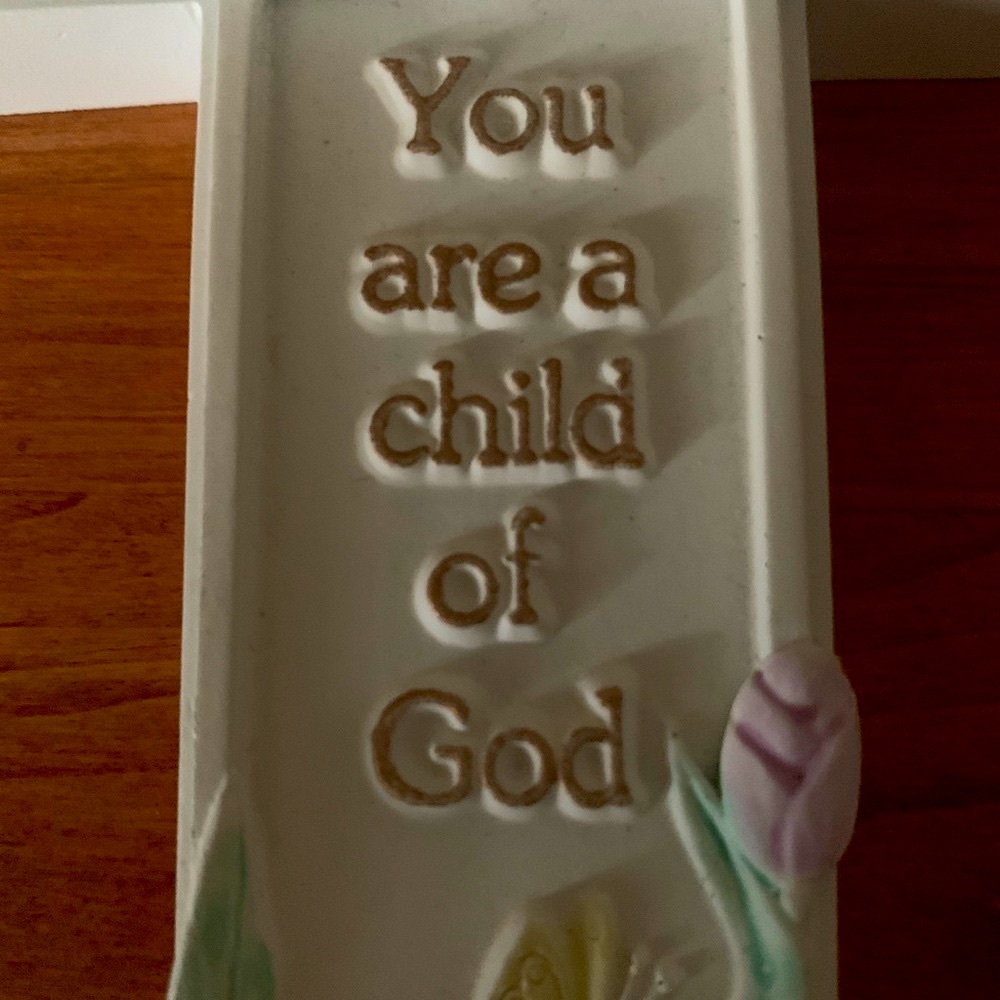 Decorative Religious Cross for Baptism You Are A Child Of God - Picture 4 of 5